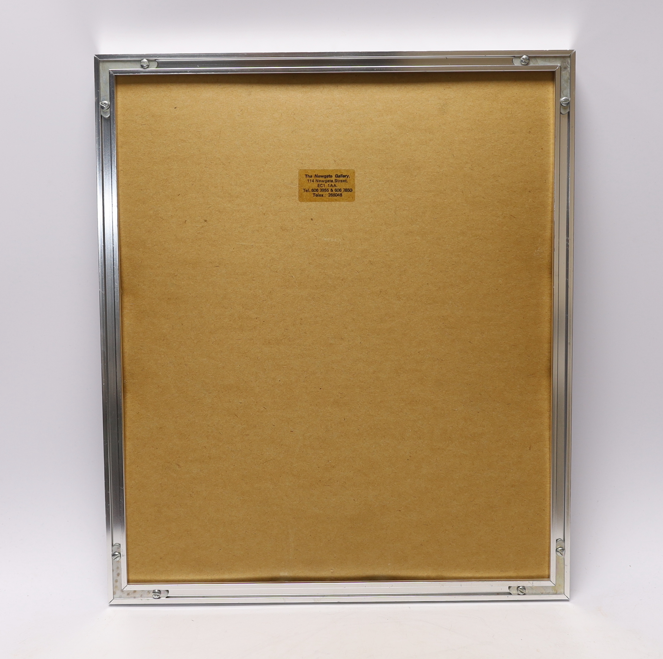 An Isle of Man 1oz. platinum one noble coin, framed display, 19.5cm x 24cm not including mount or frame